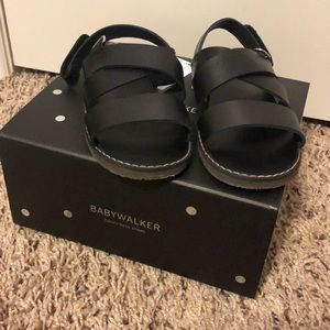 Babywalker Fisherman Black Sandals